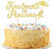 BETESSIN Finalmente in Pensione Cake Topper Italienische Kuchendeko Rente Deko Cupcake Topper
