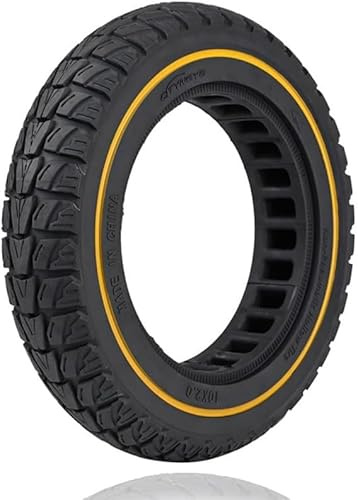 Felixstory 10x2,0 Zoll Vollgummireifen, 10x2,125 10x2/54-152 50/75-6,1 Ersatzreifen, für Elektroroller Cecotec Bongo Serie Urbanglide Zwheel Zfox/Zlionx RCB Ev10z/ R17/ R19, Gelb