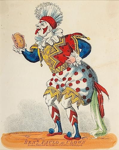MHFFDYIV Berühmte Gemälde Moderne Kunst Wandbild Ölgemälde Kunstdruck Senr Paulo Als Clown Von Jl Marks für Schlafzimmer Home Decor 60x90cm