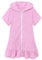 Mädchen schwimmen bedecken Badeanzug Coverup Reißverschluss Strand Badeanzug Bademantel mit Kapuze absorbierend Beach Ballettrock (Pink, 6-7 Years)