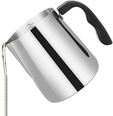 Pouring Pot for Candle Making, Candle Making Pot, 1000 ml Wax Melting Pot, Candle Jug, Silver Wax Pouring Jug, Jug for Candle Making with Heat Resistant Handle for Candle Making