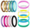 10 Pièces D'Anneaux En Silicone Colorés, 5 Morceaux De Bracelets En Silicone, Bagues, Accessoires De Bague Simples, Accessoires De Bague, Bagues De Couple (10 Couleurs)