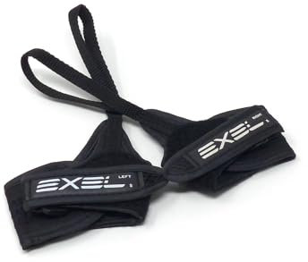 EXEL | Nordic Walking Handschlaufe Evolution (1 Paar) schwarz, Daumenloch Schlaufe (Größe L)