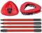 GFRED 3 Pack Mop Set Mop Handle Scrub Brush Head Head Base Compatible With Vileda Turbo Spin Suitable For Bathroom And All Types Of Floor Cleaning