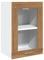 vidaXL Pensile Vetro Rovere Artigianale 40x31x60 cm Legno Multistrato, Mobile pensile con Vetro, Mobile da Cucina, Mobile portaoggetti