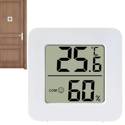 4.5x4.5x1.6 Cm Monitor di Temperatura E Umidometro 3 Pezzi Termometro Igrometro Interno Igrometro Umidità Interna Termo Igrometro Indicatore Del Livello Di Comfort