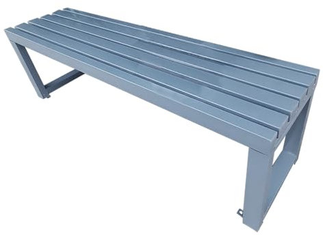 JCSRYD Patio Garden Bench Outdoor Cast Iron Metal Bench, High Load-Bearing, Park Bench Outdoor Furniture for Porch, Deck, Park, Yard, Entryway, Path(Gray,80cm/31in)