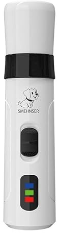 Ziyan Elektrischer Krallenschleifer für Hunde, Geräuscharmer Nageltrimmer für Haustiere, USB Wiederaufladbare Krallenschere Schmerzfreie Nagelfeile für große mittlere kleine Hunde Katzen
