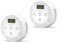 Garza Smart - Pack de 2 detectores de Mónoxido de Carbono CO WiFi Inteligente, Notificaciones en Tiempo Real por App, Alarma Sonora de 70 db, Señal indicador LED y Pantalla LCD, Instalación de Pared