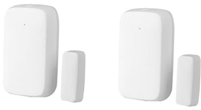 iplusmile 2 Sätze magnetischer Türsensor drahtlos Weiß dein Wann Türsensor Detektor App-Benachrichtigung Türsensor