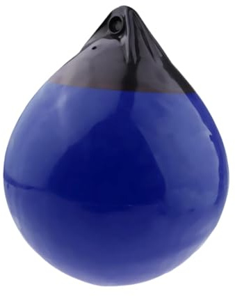 F Fityle Boya Redonda Inflable de PVC, Accesorio Multifuncional con Orificio para Veleros y Barcos de Esquí, Lanchas Rápidas, Boya de Anclaje de 30 x 35cm