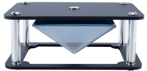 Orivin 3D Hologram Pyramid Projector Acrylic 12X8.5X4.9CM fits 5-7 Inch Phones Portable Mini Holographic Display for Home Office Travel​