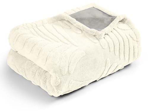 BaoDan Coperta per Cani Gatto Lavabile, Coperta Cane Impermeabile 73x100cm | Beige, Copertina Cane Morbida e Calda in Pile e Velluto, Reversibile, Protezione Di Letti e Divano