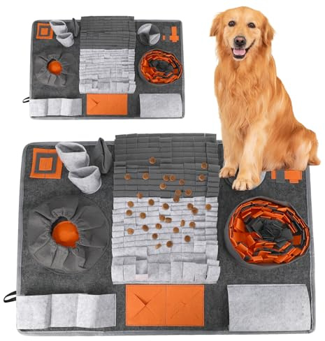 Hundeschnüffelmatte, Lernspielzeug für Hunde, waschbare Trainingsmatte, Futtermatte, hundespielzeug Intelligenz, geeignet für Hunde Aller Größen