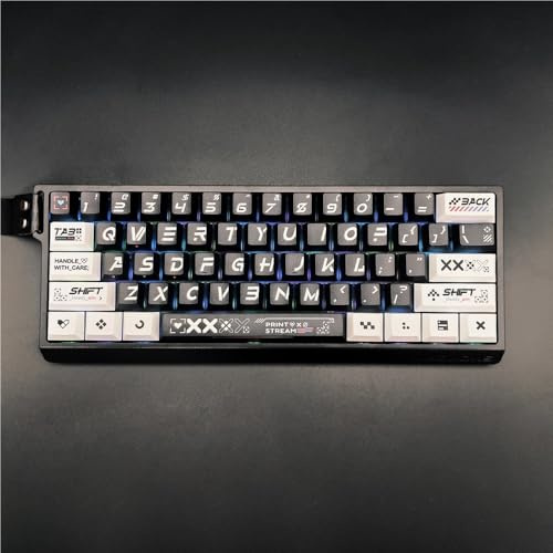 CSGO PrintStream Keycap, Cherry-Profil DYE-SUB PBT/PC Transparente Gaming Tastenkappe(Black)