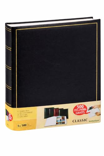Album traditionnel jumbo 100 pages pour 500 photos 10x15 - Noir.