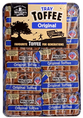 Walkers NonSuch Toffee Bars 10 x 100grams with Tray Gift British Made (Original - Tray)