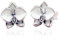 PANDOCCI Neue 2017 Sommer weiße Orchideen Ohrstecker authentische 925 Sterling Silber und weise Schmucksachen für Frauen