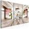 murando - Wandbilder XXL Orchidee 120x60 cm Vlies Leinwandbild 3 Teilig Kunstdruck modern Wandbilder XXL Wanddekoration Design Wand Bild - Blumen Beige b-A-0364-b-e