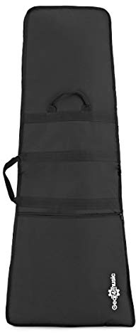 Gear4Music Extreme E-Gitarren-Tasche | Unglaublich starkes 600-Denier-Nylon, entwickelt für radikal geformte Gitarren, gepolstertes Inneres verhindert Kratzer