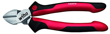 Wiha 43324 Industrial mit DynamicJoint Seitenschneider, rot schwarz, 140mm