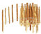 BOGATECO Piquet Clôture en Noisetier Bois | 500 cm de Long et 60 cm de Hauteur | Distance Entre Lattes 7-8 CM | Idéal comme Une Clôture de Jardin | Peut être Utilisé comme de Support pour Les Vignes