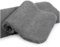 VANZAVANZU Badematte rutschfest 2er Pack Badteppich Verdickt Badezimmerteppich Weich Badeteppich Flauschige Mikrofaser Badvorleger, Supersaugfähig, Maschinenwaschbar - 40 x 60cm (Dunkelgrau)