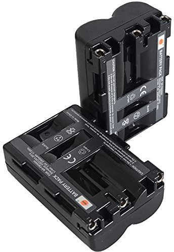 Lot de 2 Batteries de Rechange NP-FM500H DSTE - Compatible avec Sony Alpha SLT-A57, SLT-A58, SLT-A65, SLT-A65V, SLT-A68, SLT-A77, SLT-A99, CLM-V55, npf