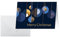 SIGEL DS088 Weihnachtskarten-Set Graphic Christmas balls, A6 quer, 25 Karten mit Umschlägen, optimal zum Bedrucken, aus nachhaltigem Papier