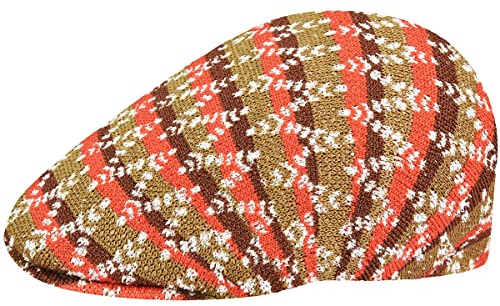 Kangol Groovy Warp 507 Flatcap Schirmmütze Schiebermütze Herren - mit Schirm Sommer Frühling-Sommer - M (56-57 cm) apricot