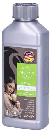Seltino Entkalker 250 ml für Kaffeevollautomaten und Espressomaschinen – Universal-Entkalker kompatibel mit Philips, Saeco, DeLonghi, Siemens, Jura – Schonende Entkalkung, 2 Anwendungen