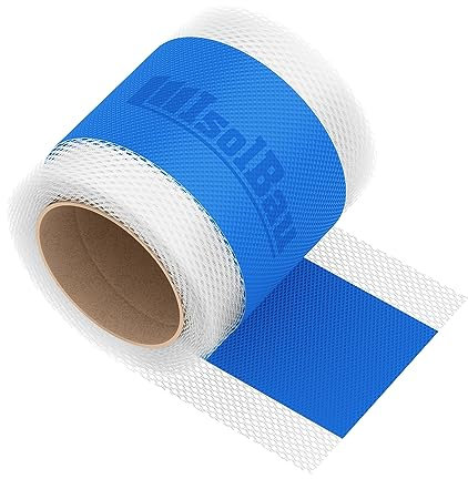 Isolbau Dichtband P2 Blau - 5 m Abdichtband Wasserdichtes Dichtungsband für Sanitär, Dusche, Bad, Fliesen, Balkon und Terrasse, Abdichtung für Innen- & Außenbereich - 120 mm