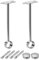 MACHSWON 25mm Dia,300mm Height,Wardrobe Pipe Bracket,Shower Curtain Rod Lever Support Holder Pipe Flange Socket,2PCS