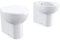 Sanitari in Ceramica Filomuro Vaso Bidet Con Brida Bianco Lucido Sedile Copri-wc Mod. Doha