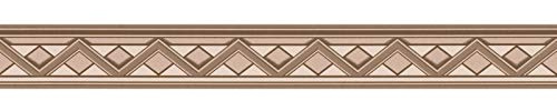 BRICOFLOR Frise papier peint géométrique marron beige moderne chambre