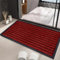 Fit Even Waterproof Rubber Door Mat Outdoor - PVC Non Slip Backed Washable Dirt Trapper Mat Dog Muddy Paws Carpet Runner Rug for Front or Back Door (Red, 120 x 150 cm)