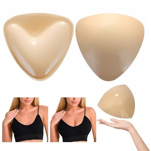 1 Paio di Coppe Adesive Seno Imbottitura Reggiseno Cuscinetti Push up Riutilizzabili Coppe Push up Adesive Adatti per Bikini da Donna, Matrimonio