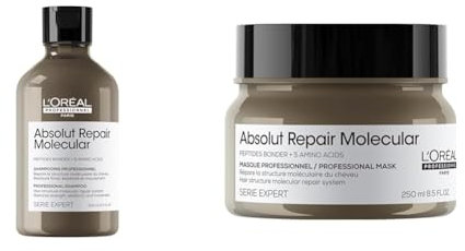 Absolut Repair Molecular Pflege-Duo für stark strukturgeschädigtes Haar, Shampoo 300ml und Maske 250ml