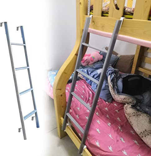 YTXFRHOD Etagenbettleiter, nur Hängeleiter für Etagenbett, verstellbare Ersatzleiter aus Metall mit Haken, Sicherheitsleiter zum Aufsteigen in Hochbetten/Wohnmobile/Reisemobile, Tragkraft 1