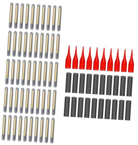 Fenteer 500 x Knicklichter zum Angeln, Großpackung für Schwimmer, Mini-Knicklichter, Rutenspitzen für Angelruten, kleine Knicklichter, zum Nachtangeln