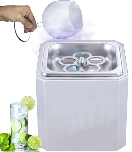 Glaskühler, CO2 Thrill-Glaskühler, Kühler, Gefrierschrank mit mehrfarbigem LED-Licht, -45 °C sofortiges Kühlen Ihrer Gläser in 6 Sekunden, Flaschenkühlen für Cocktails, Bier, Getränke, Wein