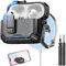 Inesore Custodia compatibile con AirPods Pro di 2a/1a generazione, con supporto per telefono e kit di pulizia, compatibile con Magsafe, chiusura automatica magnetica per custodia di ricarica per iPod