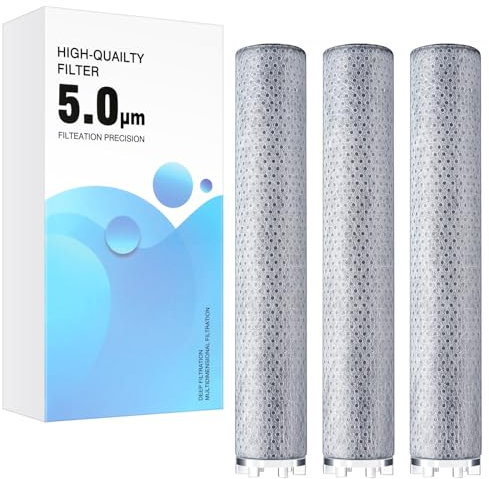 Wothfav Filtro Doccia, Filtro Anticalcare Doccia, Filtrazione in Fibra di Carbonio ACF, Filtro Doccia Anticalcare, Filtro per Soffione Doccia (3 Pezzi)