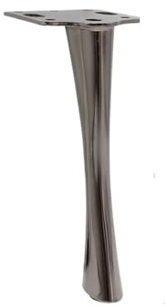 SIDIFU Lot de 4 pieds de meubles en métal 15 cm/17 cm pour commode, salle de bain, meuble TV, canapé, table basse (gris (15 cm)