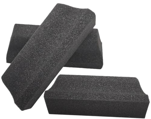 ASAKKURA Lot de 3 Éponges Nettoyantes à Barbe Noires, Attrape-poils de Barbe Doux en Éponge pour Hommes, Récupérateur de Poils Pratique pour Lavabo et Nettoyage Après Rasage
