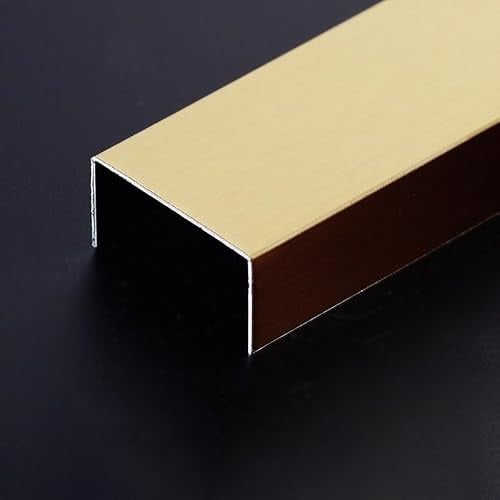 Coayuou Baguette Finition Carrelage Baguette en U 100cm* 3 Pièces Baguette d'angle Aluminium Profilé De Transition Résistance Exceptionnelle pour Vos Projets De Rénovation(Option 4,50mm)