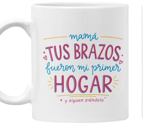 LA CASA DE LAS TAZAS Taza para el día de la madre, regalo para mamá, regalo abuela, frases divertidas, graciosas.Regalo original y divertido 330ml taza cerámica
