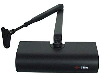 CISA 1C141503090, Chiudiporta Senza Arresto Smart Plus 2, Nero Opaco