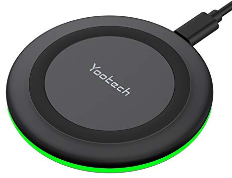 Yootech Wireless Charger,10W Max Wireless Charging Pad Compatible with iPhone 17/17 Pro/17 Pro Max/Air/16/15/14/13/SE 2022/12/11,Samsung Galaxy S25/S24/S23,for AirPods Pro 3(No AC Adapter)