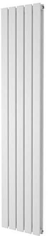 Pinta Vertical Radiator | Flat Panel Double Column | Central Heating | Living Room Hallway Bathroom Kitchen Radiator | 1600 x 340 | White